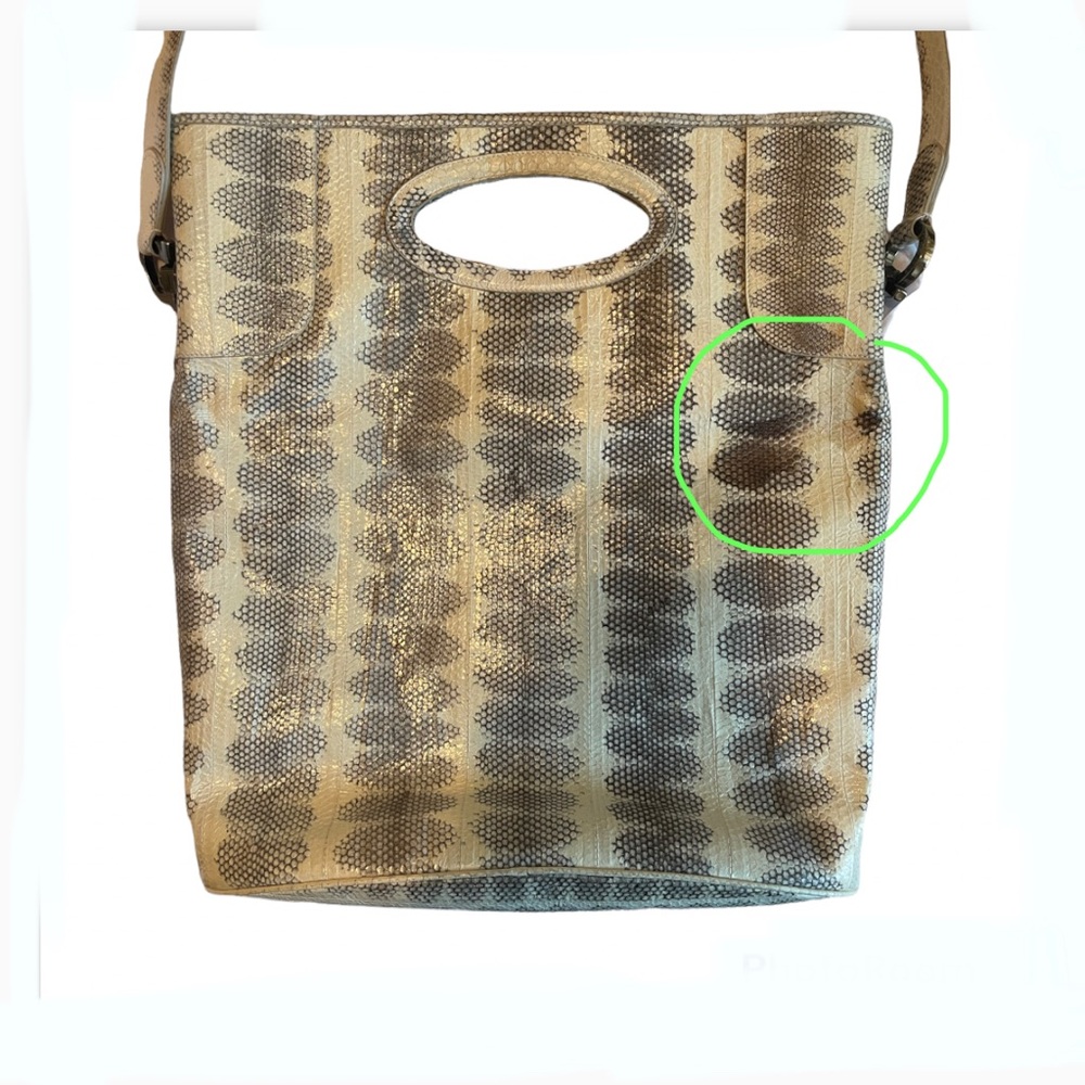 Salvatore Ferragamo Snakeskin Python Leather Tote… - image 3
